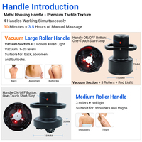 Nouveau 2026 – Appareil de massage corporel vertical/portable anti-cellulite à aspiration sous vide et rotation 360° – Rouleau de massage (Rodillo Masajeador)