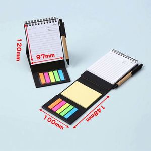Custom Spiral Memo Pad Standing Flip <b>Note</b> Block with Tear off Color Paper, Desk <b>Sticky</b> <b>Notes</b> for Office Promotional Gift - Product Image 4