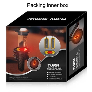 อะไหล่และอุปกรณ์เสริมสำหรับสกู๊ตเตอร์ไฟฟ้า Xiaomi M365/PRO/PRO2 ขายดี พร้อมไฟเตือนด้านหลัง ไฟเลี้ยว ใช้พลังงานแบตเตอรี่ - Product Image 5