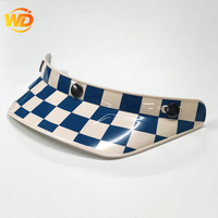 Nouveau visière de casque de moto en ABS et PC à 3 clips, pare-soleil à dégagement rapide pour casques ouverts 3/4 rétro toutes saisons