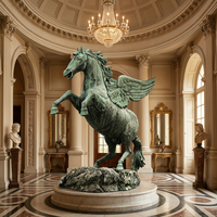 Figurine de cheval en bronze artisanale - Taille personnalisable, patine et socle gravé, sculpture en bronze