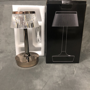 Wolongmountain 2026 Hot Selling Transparent Acrylic LED Warm White Night Light USB <strong>Charging</strong> Table <strong>Lamp</strong> Touch Control Modern - Product Image 3