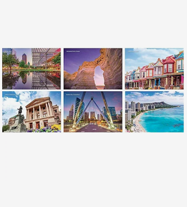 Calendarios <span class=keywords><strong>de</strong></span> Pared Espirales con Paisajes Americanos Personalizados 2027, Logotipo Personalizado, Regalo Promocional, Venta al Por Mayor, Calidad Premium - Product Image 2