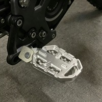 Repose-pieds larges Light Bee LBX/S à fixation par pince, paire, en aluminium CNC antidérapant pour moto électrique tout-terrain Surron
