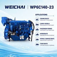 Motor Diésel Marino WEICHAI WP6 WP6C140-23 de 103 kW, 140 HP, 2300 rpm, Eficiente en Consumo de Combustible, para Barcos de Pesca con Propulsión Confiable