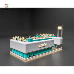 Kiosco de Isla Personalizado con LED para Perfumes y Cosméticos |   Vitrinas Ecológicas |   Puesto de Venta Minorista en el Centro Comercial |   Diseño de Tienda Integral - Product Image 2