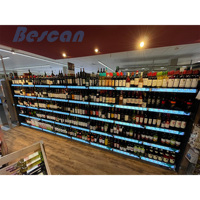 BESCAN P1.5 supermarché LED moniteur de signalisation numérique bande Ultra large bord d'étagère publicité barre étirée écran d'affichage