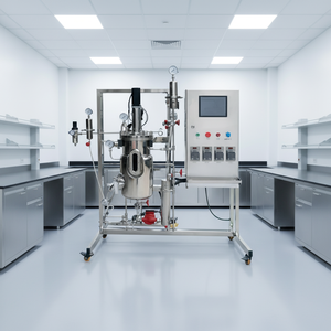 Biorreactor de Laboratorio Avanzado de 10L, 20L, 30L, 50L, 100L, Fermentador, Recipiente a Presión Automático, Sistema de Control PLC para Reactores de Reacción - Product Image 1