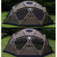 Tente de camping personnalisée OEM imperméable quatre saisons, tente familiale en forme de boule stable, structure en dôme