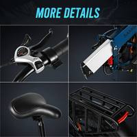 Vélo électrique de ville Samebike au magasin, batterie lithium 48V, vélo électrique à pneus larges en alliage d'aluminium