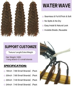 <span class=keywords><strong>Xtrend</strong></span> Cheveux synthétiques 10 pouces, 8 paquets, Bob court, Passion Twist pré-torsadés, teints, à crocheter, pointes bouclées, pour femmes brunes - Product Image 6