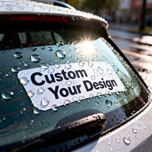 สติ๊กเกอร์ติดรถยนต์แบบไดคัท กันน้ำ พิมพ์โลโก้ตามสั่ง ออกแบบเองได้ ติดกันชน ติดกระจก - Product Image 1