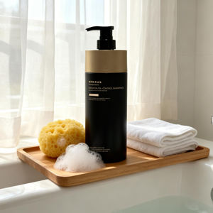 Bouteilles de luxe vides pour <span class=keywords><strong>shampoing</strong></span>, lotion et nettoyant visage 800ml/500ml – Emballage cosmétique écologique en PET cylindrique avec pompe à lotion - Product Image 6