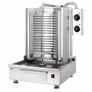 Nouvelle machine de cuisson électrique automatique Kebab Grill Cutting Maker pour Doner Chicken Shawarma pour restaurants et hôtels