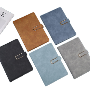 Cuadernos de escritura de estudiante de tapa blanda A5 personalizados al por mayor cubierta de cuero PU diario escolar Bloc de notas regalo - Product Image 1