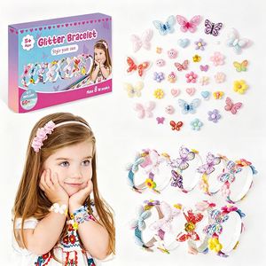 Kit de Fabrication de Bandeaux de Créateur pour Enfants, Accessoires de Mode DIY (Serre-têtes, Bracelets, Fleurs, Étoiles, Nœuds), Coffret Cadeau, Fournisseur - Product Image 1