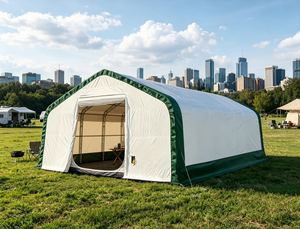 Carpa Arqueada Industrial Grande con Cubierta de PVC Duradera, Resistente al Viento y a los Rayos UV, de Triple Capa, para Almacenamiento y Exhibición en Interiores - Product Image 2