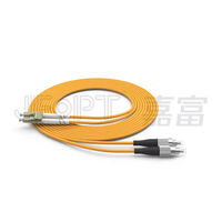 Cordon de brassage fibre optique duplex LC vers FC 3m, options monomode UPC APC et multimode OM1 OM2 OM3 OM4 UPC