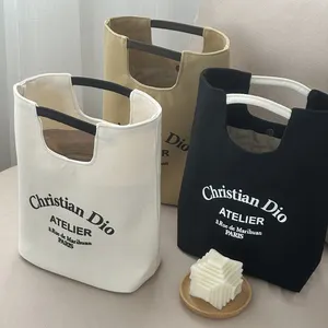 カスタム印刷ロゴ付きピクニックバッグキャンバストートバッグ工場卸売環境に優しい大容量再利用可能な不織布ショッピングピクニックバッグ
