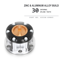 Embrayage de roue avant 30 cannelures en alliage de zinc et d'aluminium 43530-69045, moyeu de blocage manuel pour Toyota Land Cruiser 4x4 – Pièce de rechange