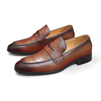 Mocassins pour hommes en cuir véritable de qualité supérieure, chaussures de mariage en cuir de vachette, chaussures Oxford de luxe pour hommes