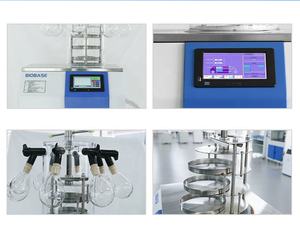 Liofilizador al Vacío Pequeño BIOBASE 60 ℃   Secador por sublimación al vacío multi-collector ordinario para uso en laboratorio - Product Image 2