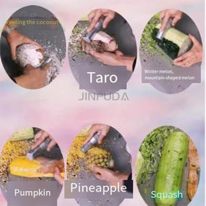 Macchina per sbucciare la noce di cocco con pelle marrone di frutta e verdura commerciale - Product Image 2