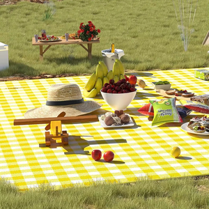 Picnic Mat Outdoor Picnic <b>Blanket</b> Picnic Mat for Beach Grassland Foldable Portable Easy to Clean <b>Waterproof</b> - Product Image 5