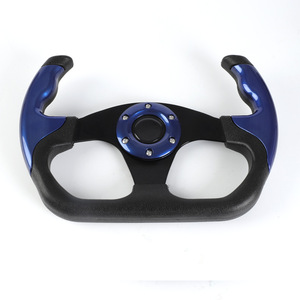 <span class=keywords><strong>Volant</strong></span> de course de style yoke de 320 mm avec poignée en PU, base en aluminium multicolore <span class=keywords><strong>pour</strong></span> voiture et simulateur de course - Product Image 1