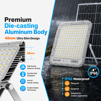 Projecteurs solaires LED rechargeables pour extérieur, télécommandés, de 60W à 300W, avec garantie de 2 ans, pour stades de baseball et sports