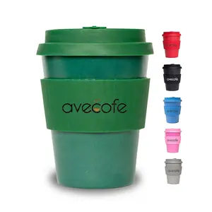 Avecofe Bio可堆肥绿色环保便携式竹e咖啡杯促销