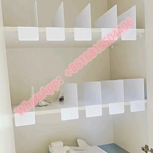 Etagère de stockage de fils en acier chromé à 5 niveaux, séparateur d'étagères en métal - Product Image 4