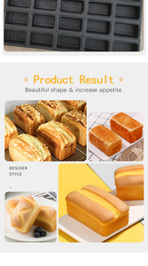 음식 급료 공장 직매 장방형 굽기 쟁반 cakecontainer의 산업 25 뛰기 - Product Image 6