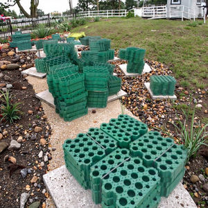 HDPE ตาข่ายพลาสติกคลุมดินแบบรังผึ้งสำหรับใช้กลางแจ้งใช้สำหรับปูหลังคาโรงเรียนดีไซน์แบบรังผึ้งใช้ในสวน - Product Image 4