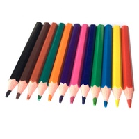 Crayons de couleur miniatures en plastique de 3,5 pouces, forme hexagonale, pour la promotion, les enfants à l'école, le dessin, la peinture, les fournitures scolaires