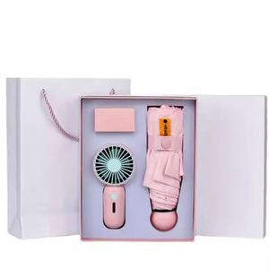 ชุดของขวัญธุรกิจ 2 ชิ้นสำหรับผู้หญิง พัดลมพกพา USB ขนาดเล็ก และร่มพกพาสำหรับพยาบาล ลดราคาพิเศษ - Product Image 1