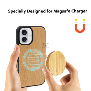 Vendita calda all'ingrosso 2025 accessori per Handphone <span class=keywords><strong>scatola</strong></span> di legno per <span class=keywords><strong>iPhone</strong></span> 16 - Product Image 2