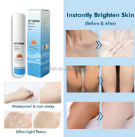 OTVENA VC Pearl Vitamine E Crème Solaire Tonifiante Imperméable Anti-Transpiration Anti-Bronzage Légère Visage et Corps pour Tous Types de Peau