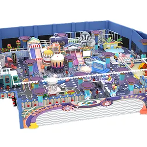 SoftPlay Set parque de diversões produtos Equipamentos Plástico Slides ball pit pool crianças brincam casa