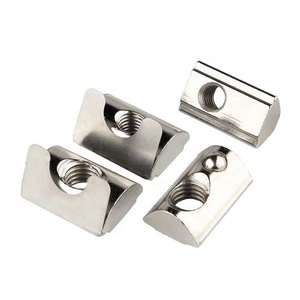Recul De Écrou Roll-In T Ecrous Avec Ressort à Billes Slot <span class=keywords><strong>8</strong></span> Pour 4040 Série En Aluminium Profil - Product Image 1