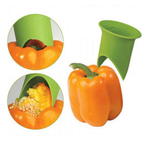 Utensilio <span class=keywords><strong>de</strong></span> Cocina <span class=keywords><strong>de</strong></span> Doble Función, Cortador y Deshuesador <span class=keywords><strong>de</strong></span> Verduras <span class=keywords><strong>de</strong></span> Plástico para Pimientos, Chiles, Jalapeños, Removedor <span class=keywords><strong>de</strong></span> Semillas Eficiente - Product Image 4