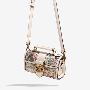 <span class=keywords><strong>Sac</strong></span> à bandoulière en cuir PVC pour femme, design original, motif dessin animé, taille moyenne, <span class=keywords><strong>sac</strong></span> à main croisé - Product Image 3