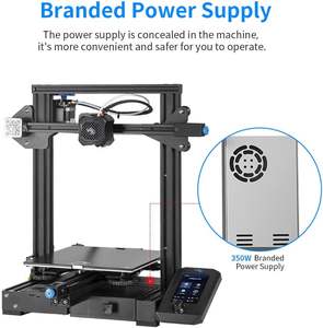 Resmi Creality Ender 3 V2 yükseltilmiş sessiz anakart markalı güç kaynağı ile 3D yazıcı carborglass cam platformu özgeçmiş - Product Image 3