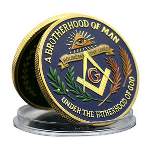 Оптовые значки на заказ в религиозном стиле: масонские значки из цинкового сплава, значки с мягкой и твердой эмалью, металлические броши-значки - Product Image 4