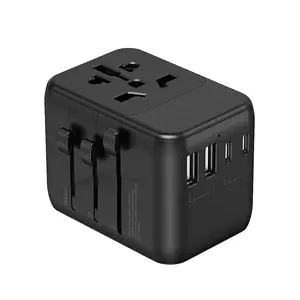 Mundial plug adaptador de parede, carregador rápido de parede 35w pd universal inteligente para viagens