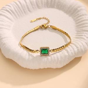 Kadınlar için kişiselleştirilmiş 18K altın paslanmaz çelik bilezik yüksek moda zarif paslanmaz çelik Charm dayanıklı Trendy - Product Image 2