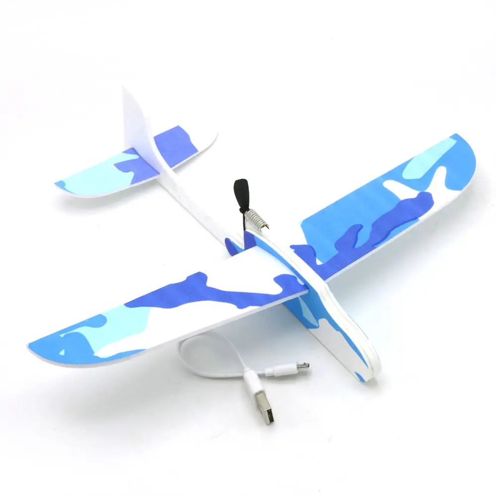 DIY Kids Toys Hand Throw Flying Glider Planes Foam Aeroplane Model Glow In The Dark Flying Glider Plane Toys For Children