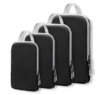 Cubes d'emballage de compression de qualité supérieure Accessoires de voyage Organisateurs d'emballage extensibles avec fermeture éclair de luxe