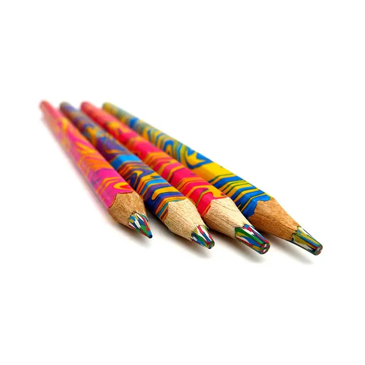 High Quality Wholesales eight colors Wooden Rainbow 8 Lead Color Pencil