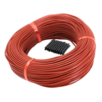 Design moderne à faible coût 12K câble chauffant en fibre de carbone infrarouge fil en caoutchouc 220V tension pour sol/mur/serre